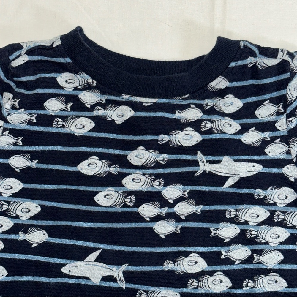 Shark Striped T-Shirt (18-24 Months) - Picture 2 of 8